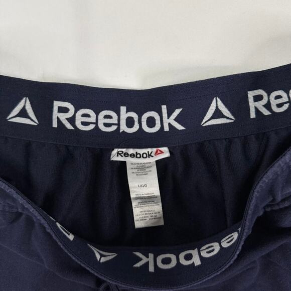 Rebook Navy Blue Joggers Sweatpants Size Large - Picture 4 of 6